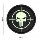 Punisher sight glow in the dark PVC Patch   thumbnail
