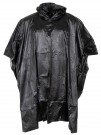 MFH Vinyl Poncho – Vanntett regnponcho med hette Sort  thumbnail