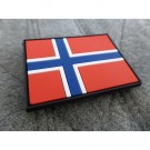 PVC patch Norsk Flagg farge thumbnail