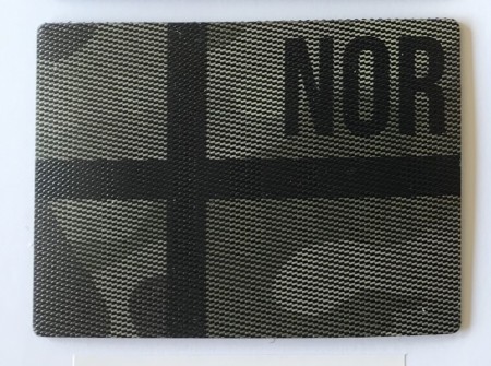 IR Patch  Norsk Flagg MultiCamo- Dobbel ID