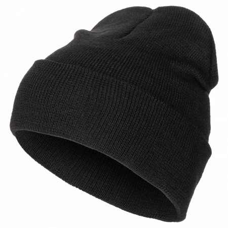Jegerlue - Finstrikket 100% ull Sort